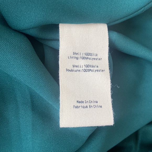 Serita Bias-Cut Silk Charmeuse Maxi Gown In Botanical Green - Picture 10 of 13